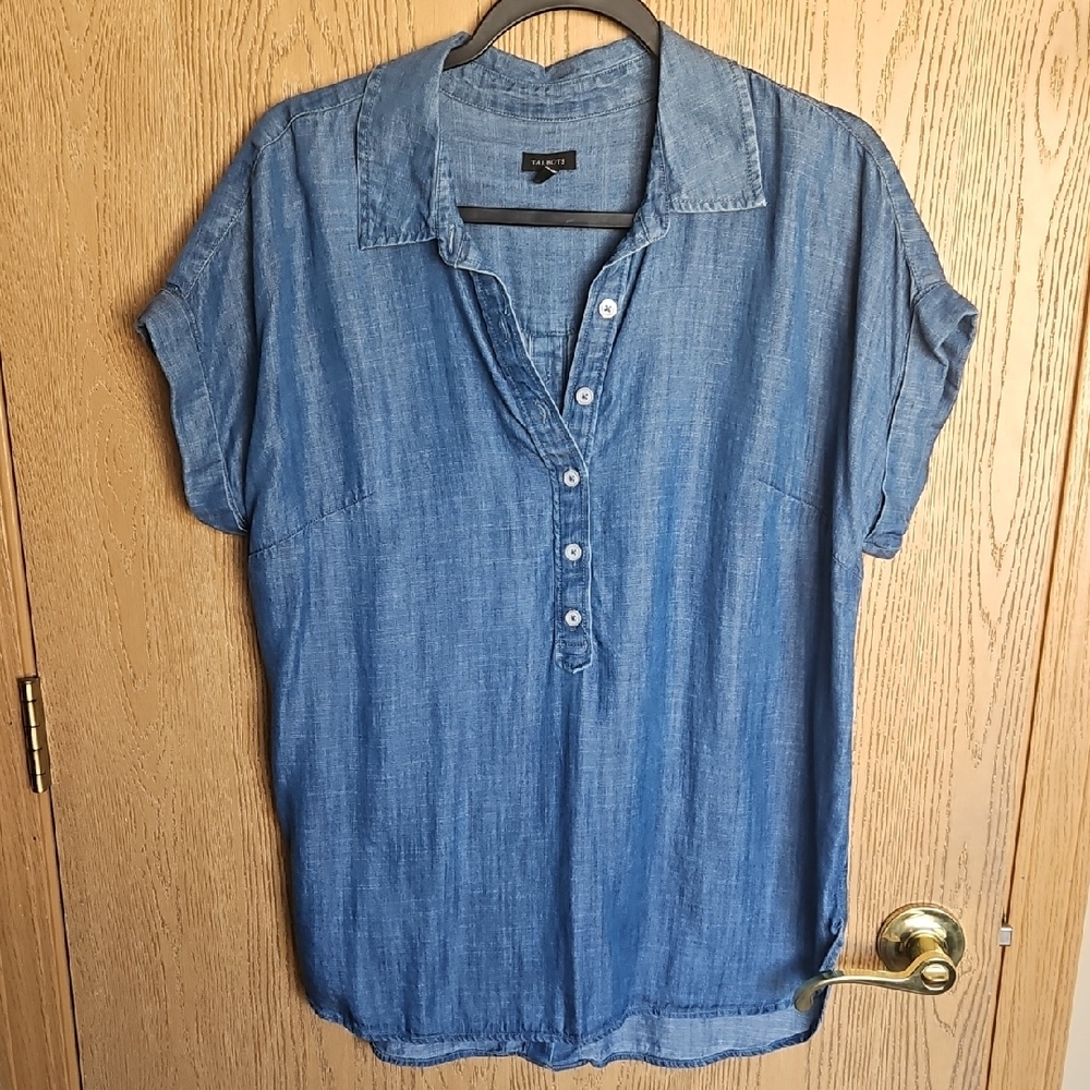 Talbots Classic Blue Denim Shirt